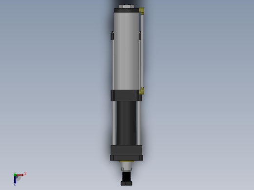 MPT-5T系列标准型[MPT-80-100-10-5T-M2-S1-0°]气压增压缸俯视缩略图