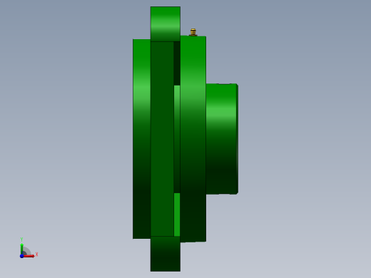 带凸台方形座偏心套外球面球轴承[UELFS型]_UELFS308左视缩略图