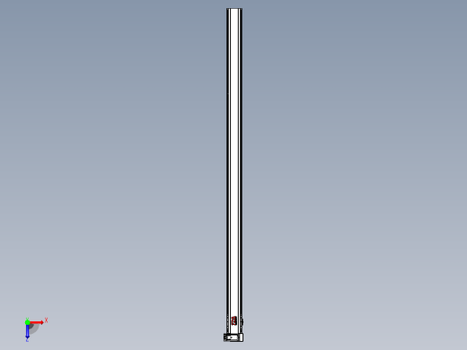 皮带直线轴半封闭可选导轨TPA-HNB-120D-110-L2400-RU-C-P40-N3俯视缩略图