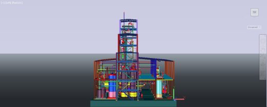 生物柴油加工厂一部分的3D模型缩略图