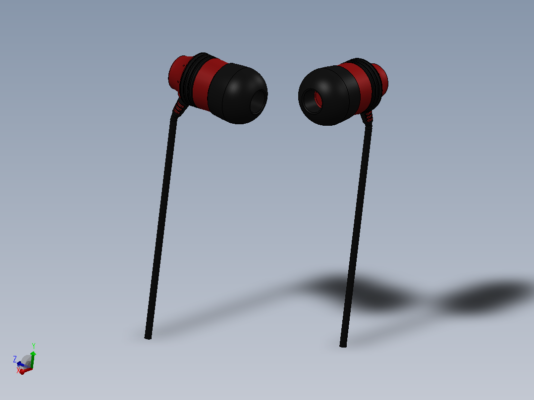 solidworksSkullcandy入耳式耳机主视图