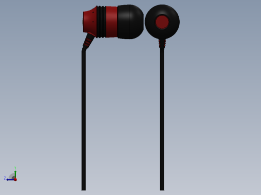 solidworksSkullcandy入耳式耳机右视缩略图