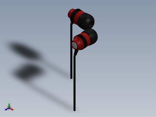 solidworksSkullcandy入耳式耳机正等轴测缩略图