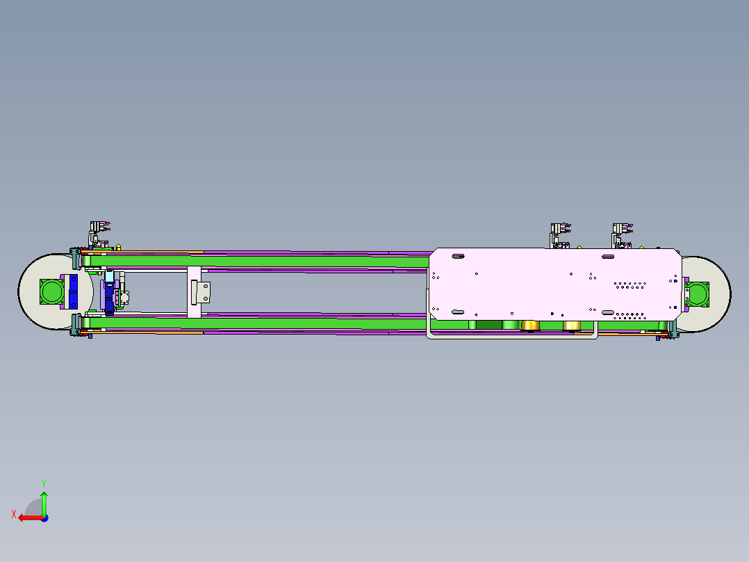 经典的流水线设备后视图
