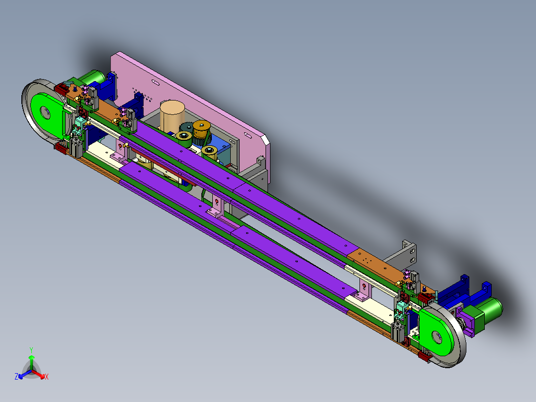 经典的流水线设备正等轴测图