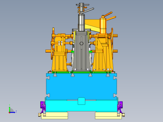 列车转向架侧梁焊接夹具左视缩略图