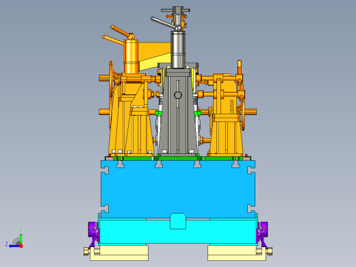 列车转向架侧梁焊接夹具右视缩略图