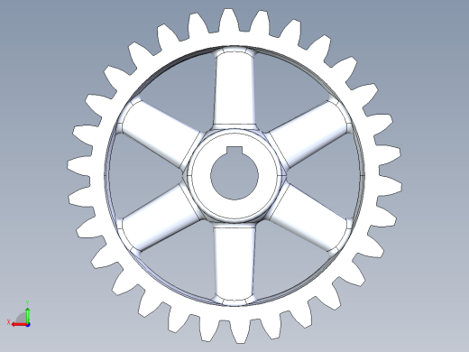 solidworks z=30 m=11齿轮后视缩略图