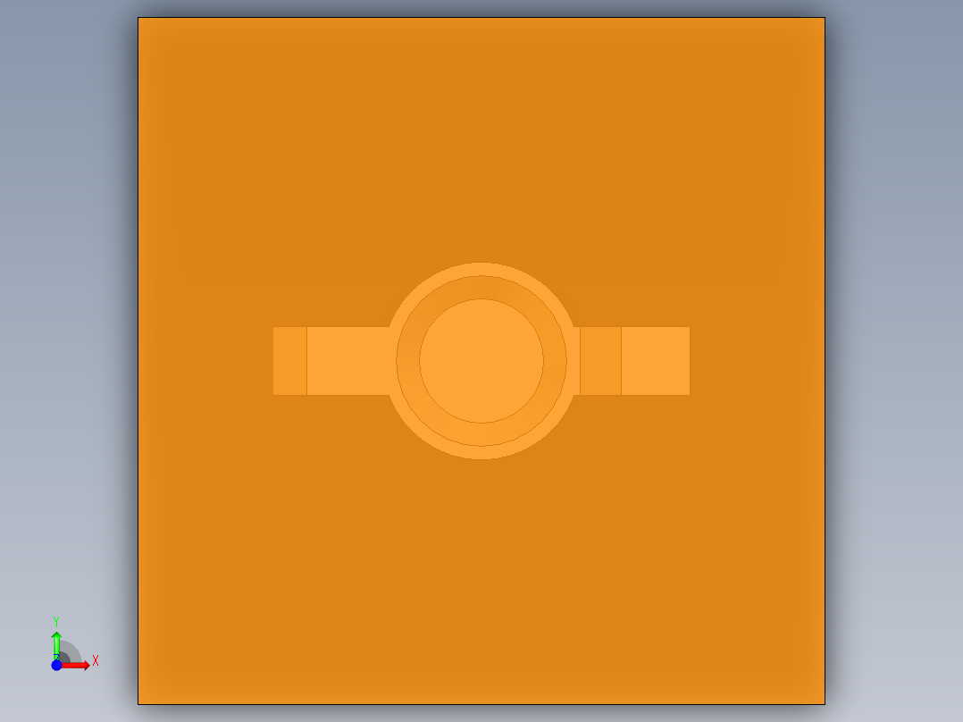 LED_Square_Orange_5x5x9.7mm前视图