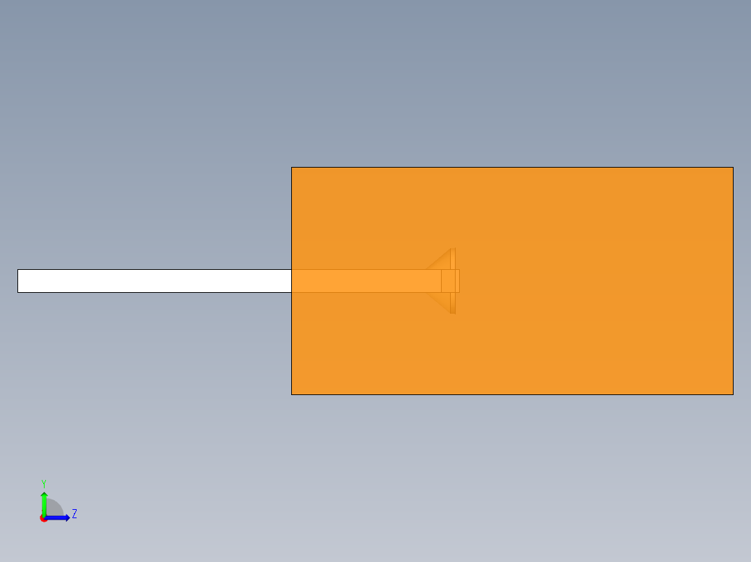LED_Square_Orange_5x5x9.7mm左视图