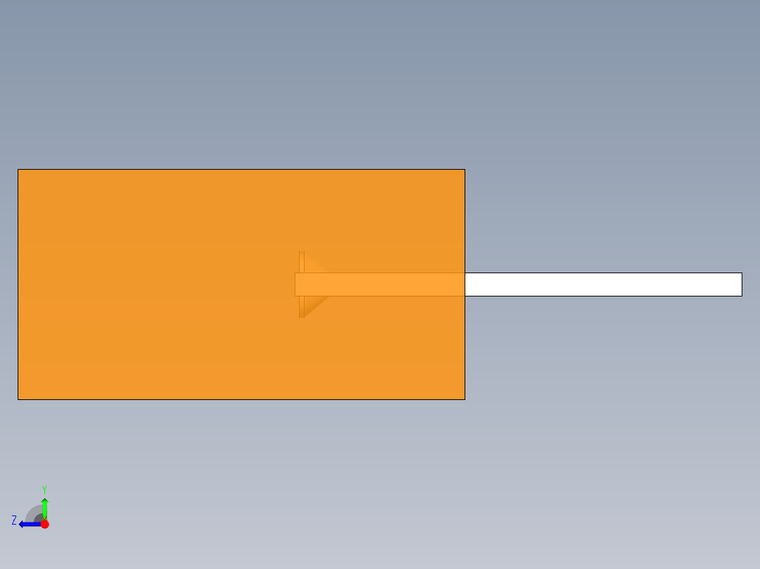 LED_Square_Orange_5x5x9.7mm右视图