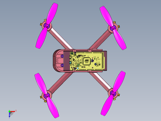 炫酷航拍自制打印无人机俯视缩略图