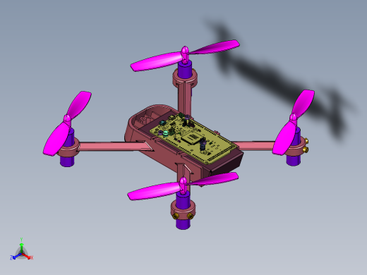 炫酷航拍自制打印无人机正等轴测缩略图