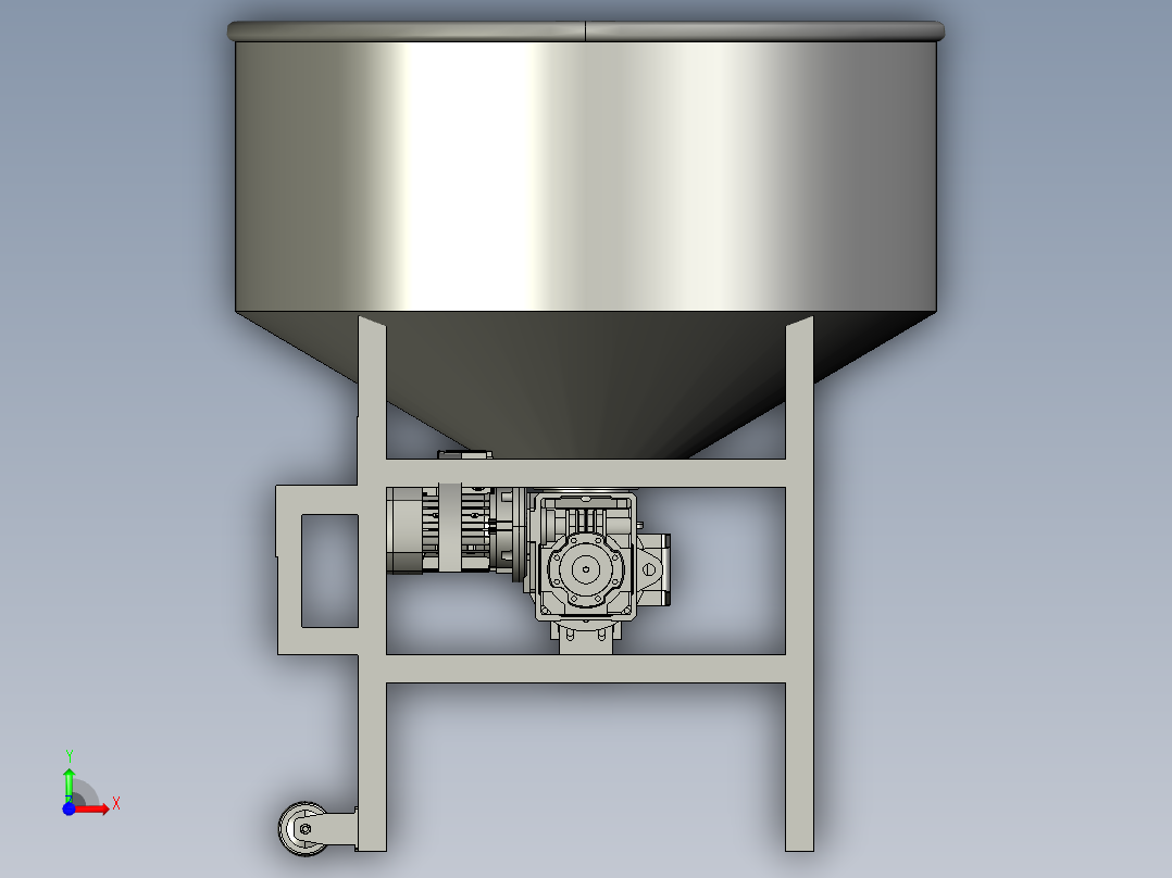 搅拌机模型前视图