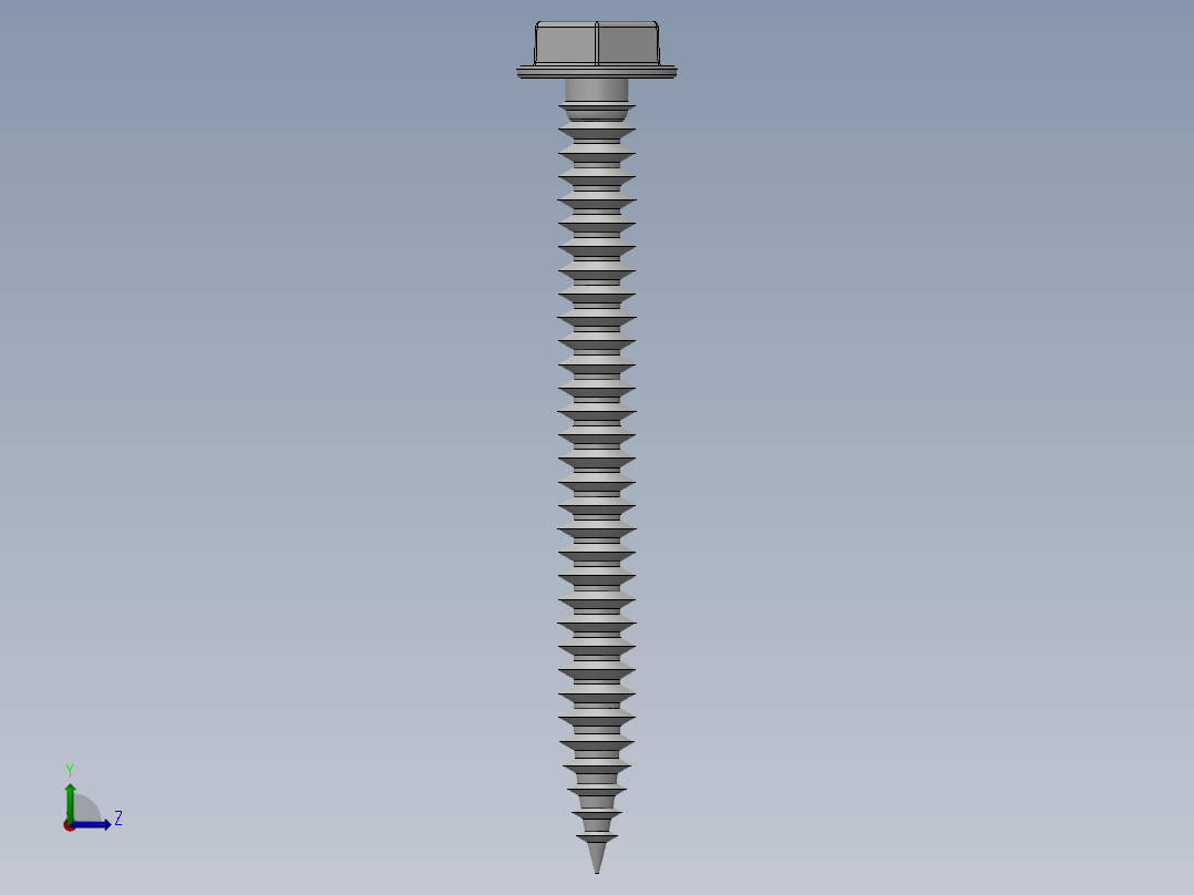 紧固件-Hex Head Screw-02左视图