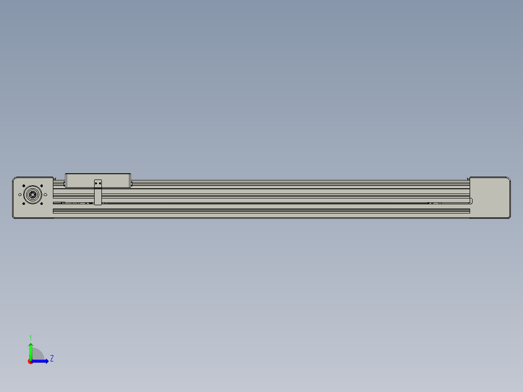 威洛博直线电机模组EB6-L140-S650-光轴左视图