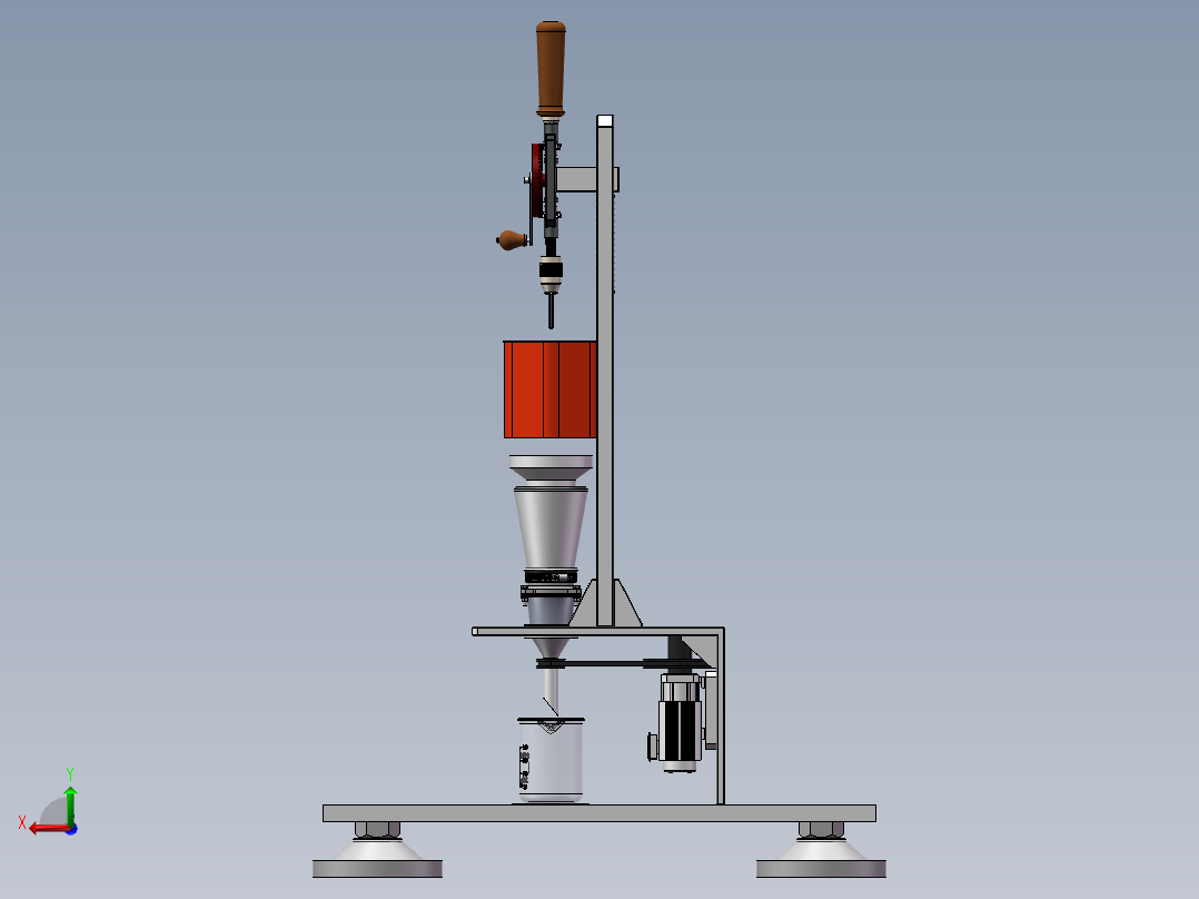 药品检测用过滤装置后视图