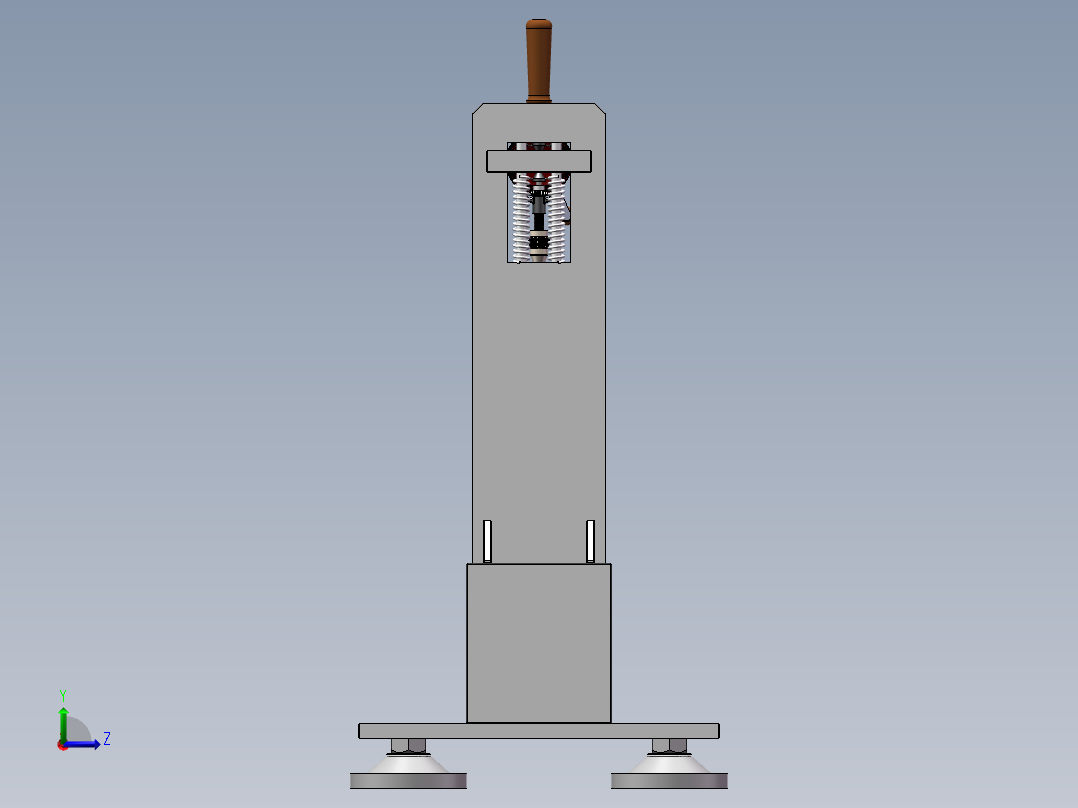 药品检测用过滤装置左视图
