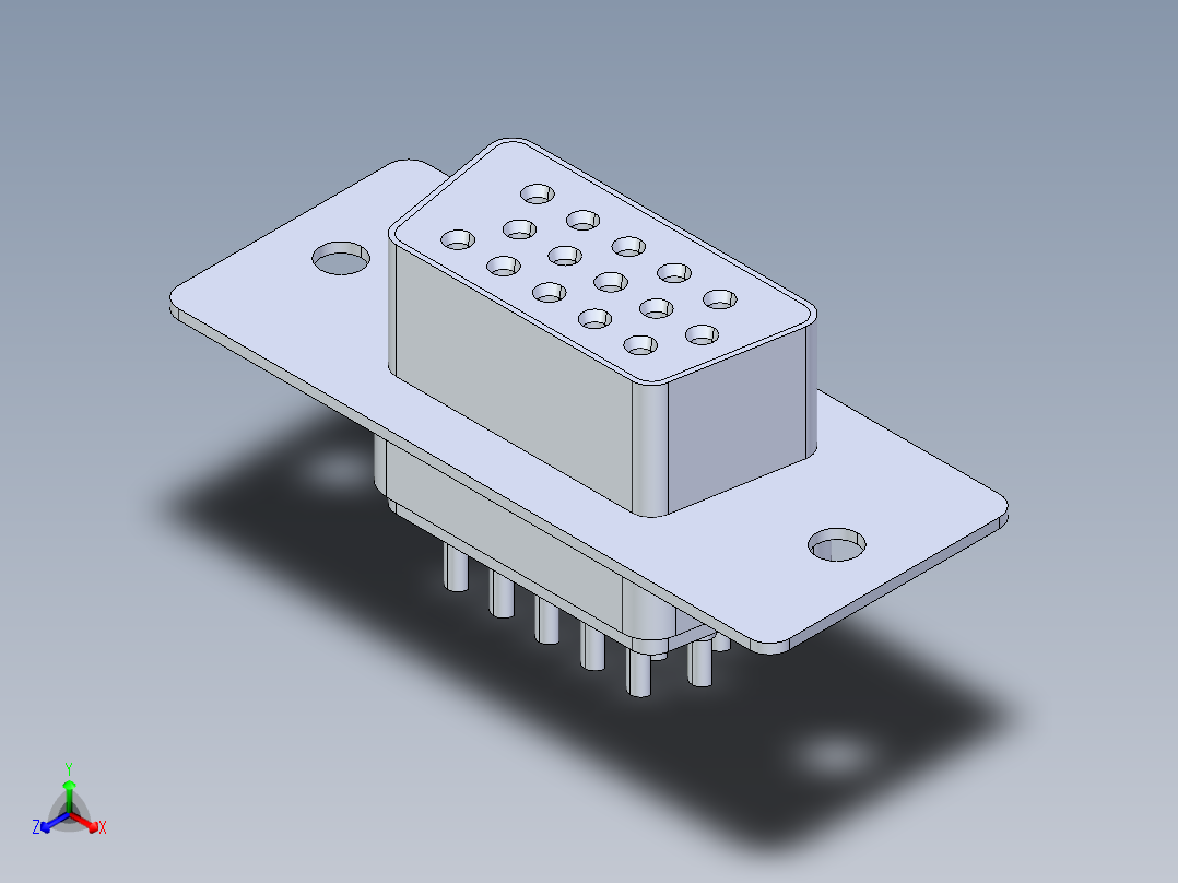vga-female-connector-STEP
