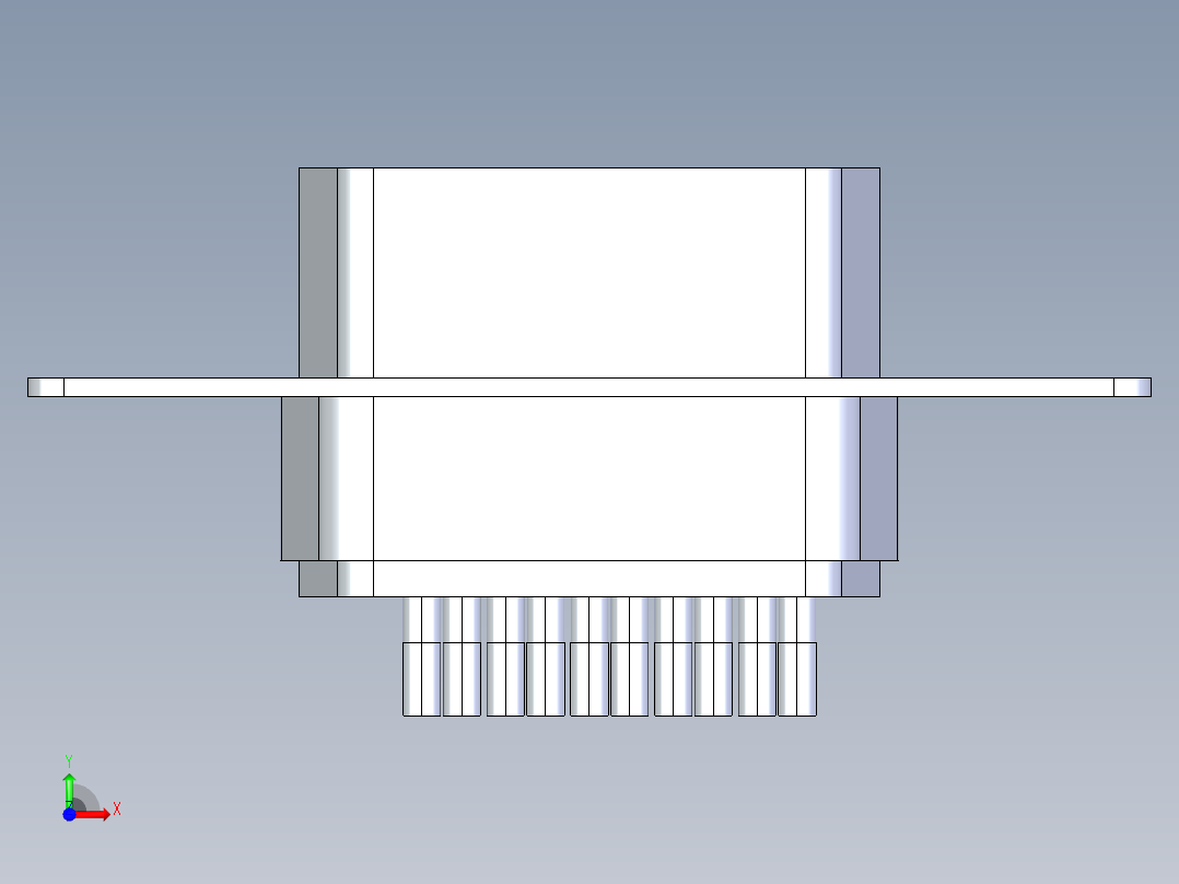vga-female-connector-STEP前视图