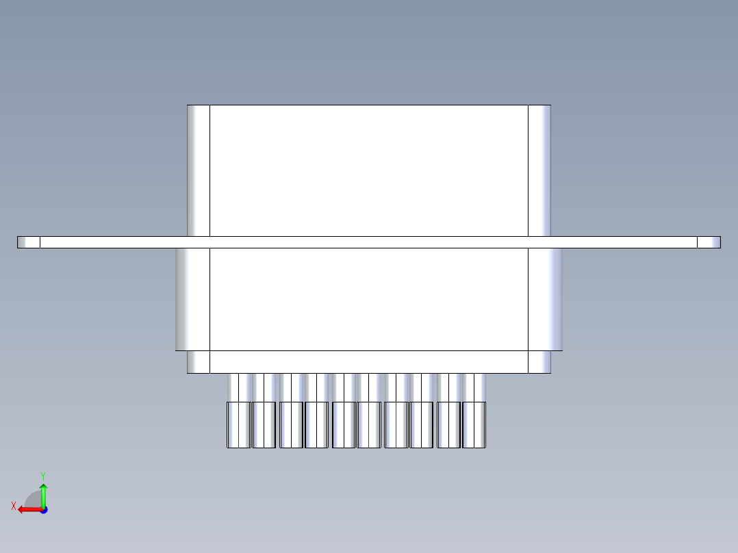 vga-female-connector-STEP后视图