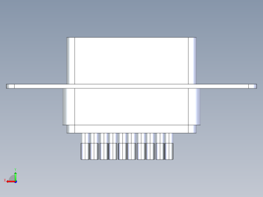 vga-female-connector-STEP后视缩略图
