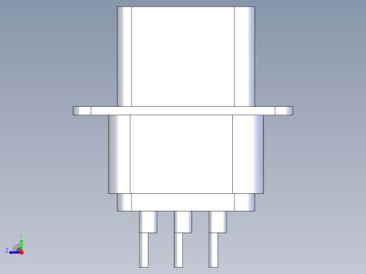 vga-female-connector-STEP右视缩略图