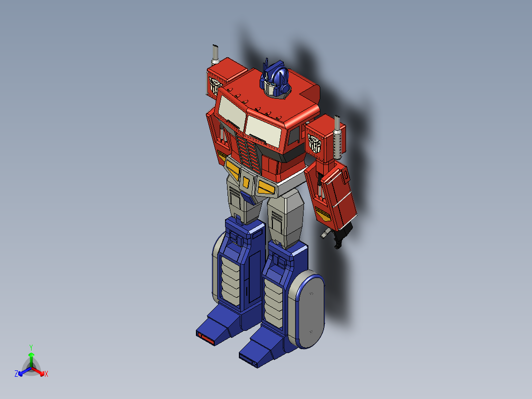 变形金刚2正等轴测图