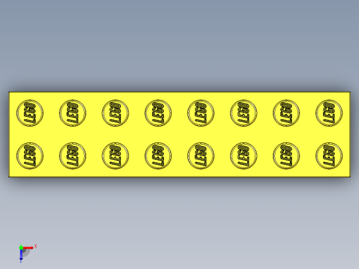 乐高套装 4421基本积木-300724 Bright Yellow Brick 2 x 8.STEP俯视缩略图