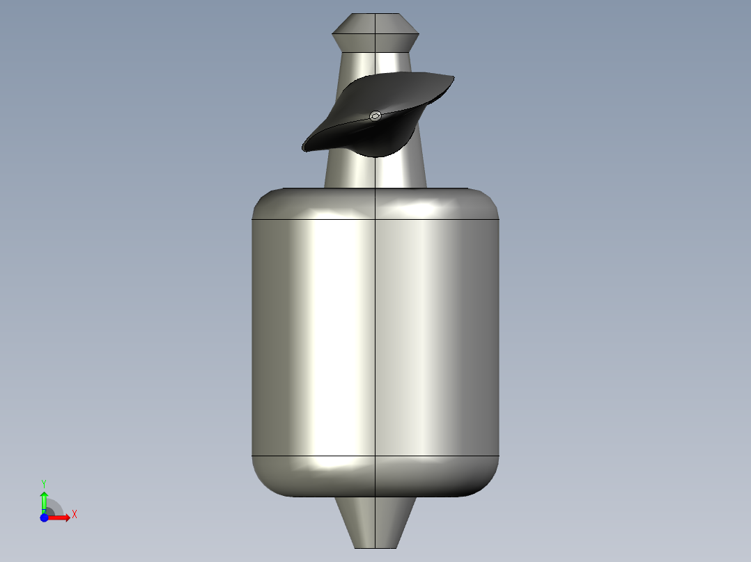 螺旋桨和电机前视图