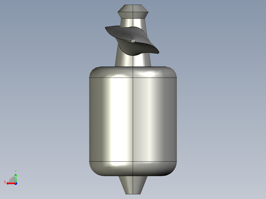 螺旋桨和电机后视图