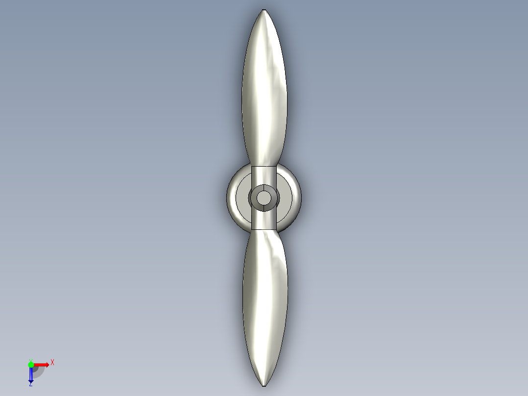 螺旋桨和电机俯视图