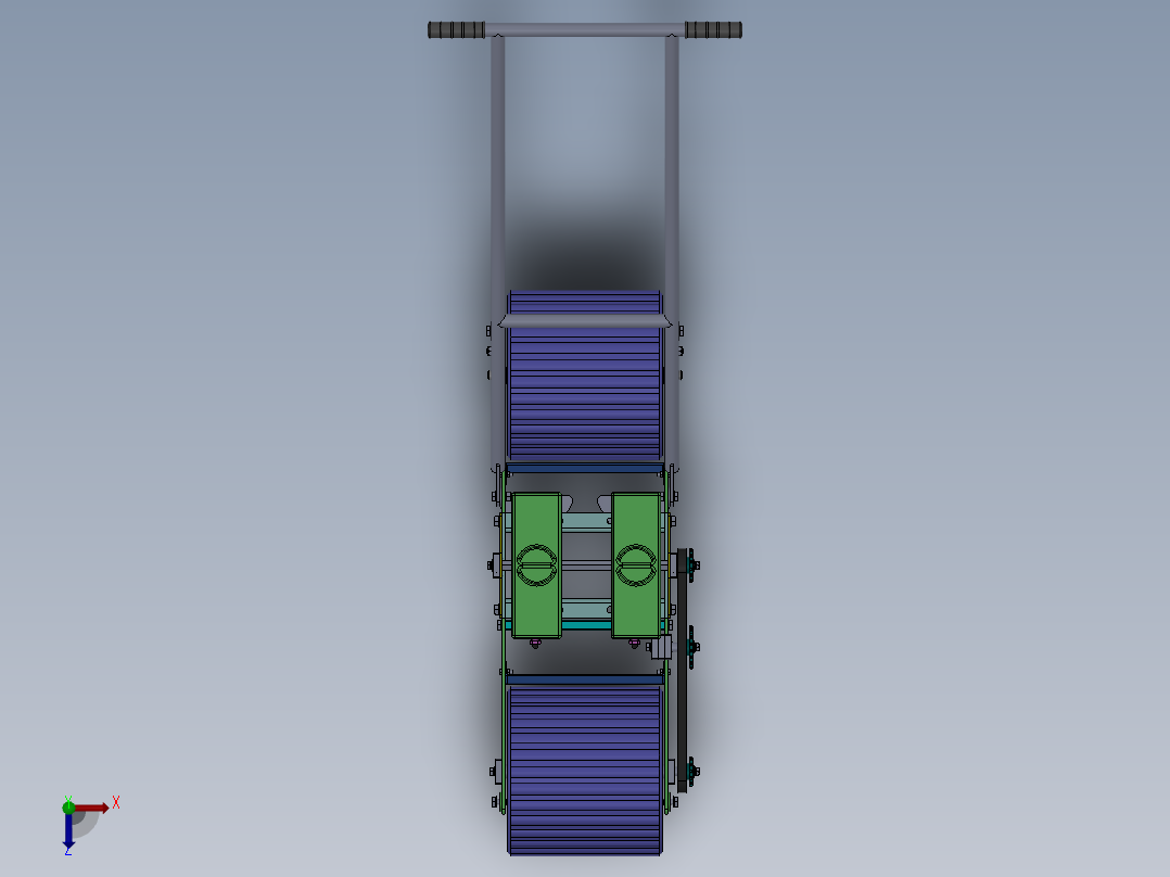 手推式播种机==1353882俯视图