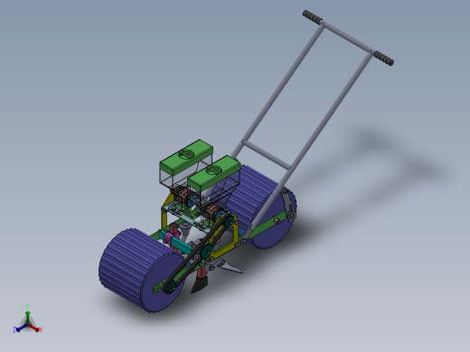手推式播种机==1353882正等轴测缩略图