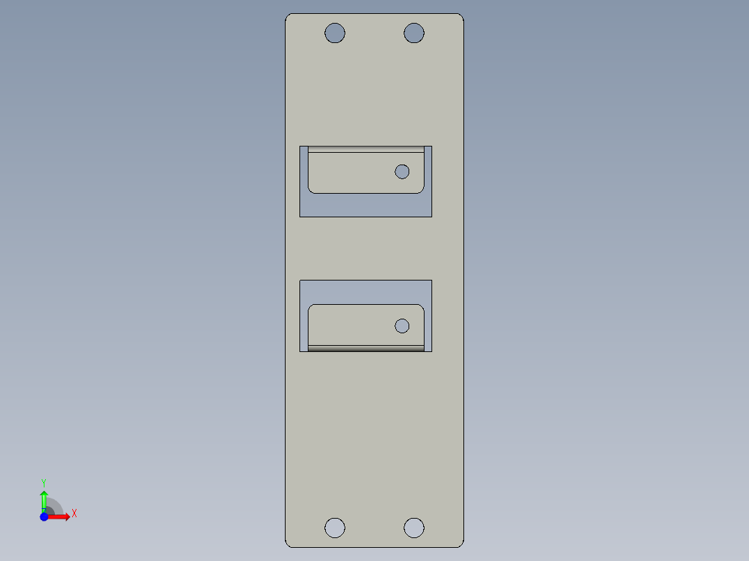 基恩士CA-DC100plate1_kc图纸模型前视图