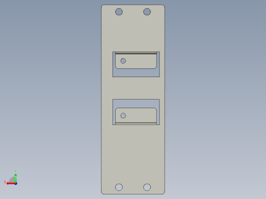 基恩士CA-DC100plate1_kc图纸模型后视缩略图