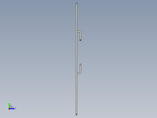 基恩士CA-DC100plate1_kc图纸模型左视缩略图