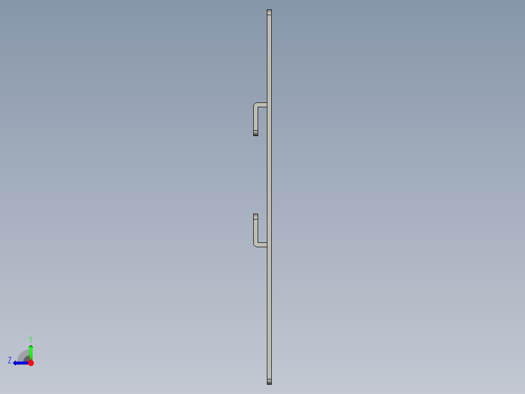 基恩士CA-DC100plate1_kc图纸模型右视图
