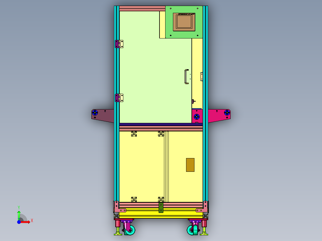 基于机器视觉的印刷电路板缺陷检测系统前视图