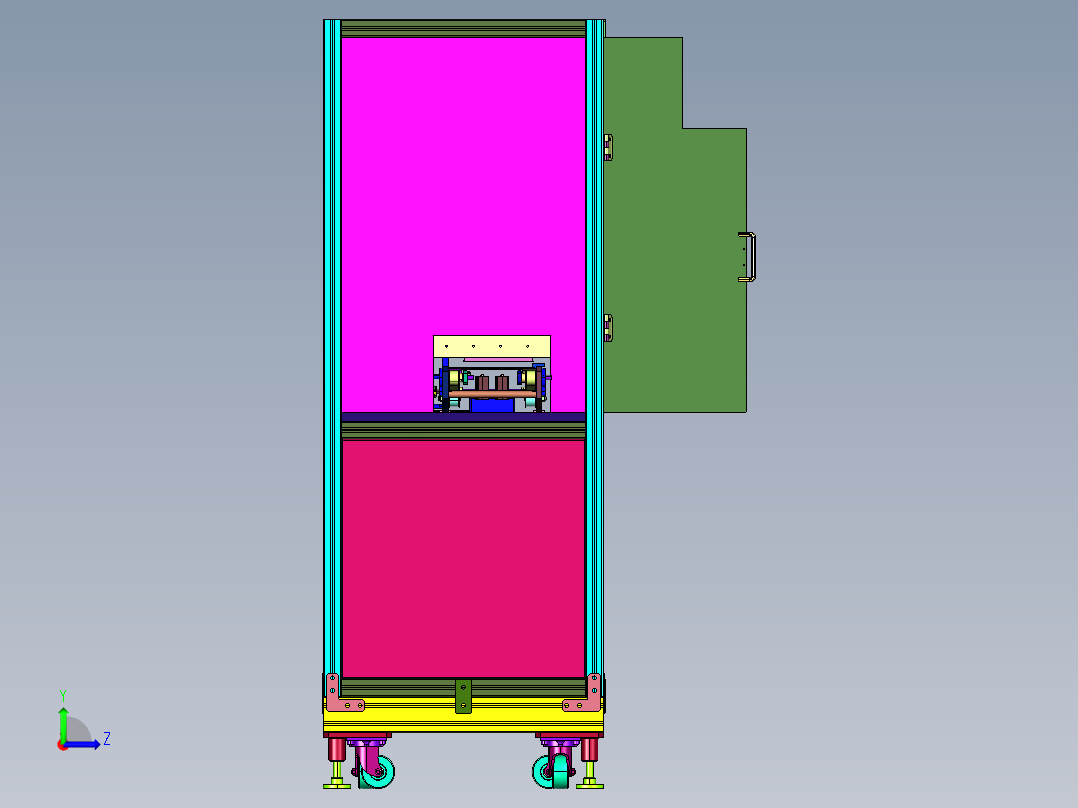 基于机器视觉的印刷电路板缺陷检测系统左视图