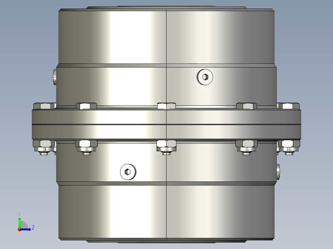 鼓形齿联轴节左视图