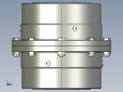 鼓形齿联轴节左视缩略图