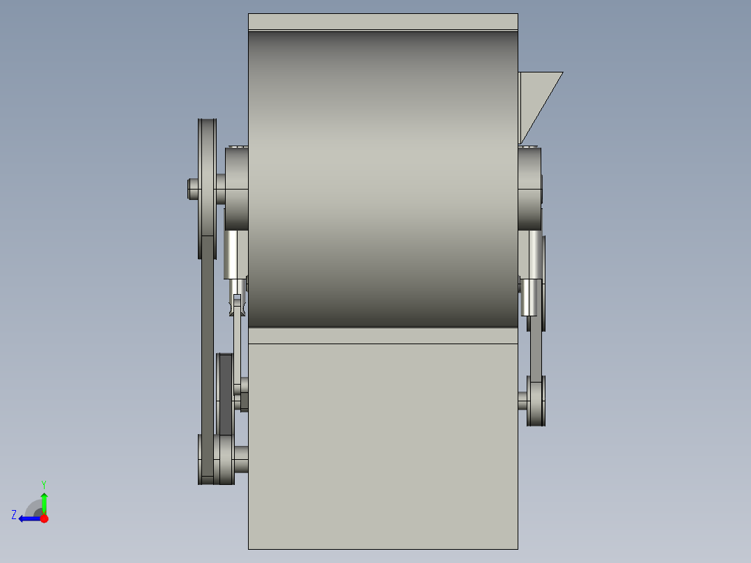 家用的多功能切菜机设计及动画仿真【三维PROE】120右视图