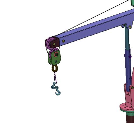 皮卡便携式伸缩臂吊臂起重机