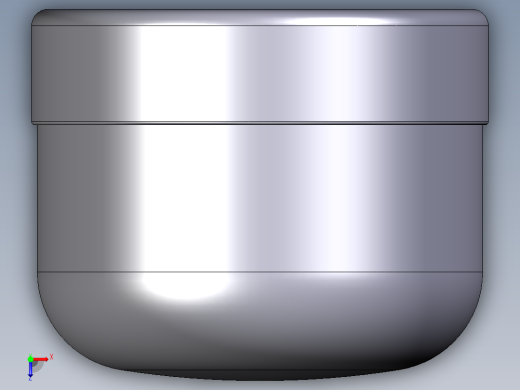 10CIV 带有溶剂焊接插座的端盖俯视缩略图