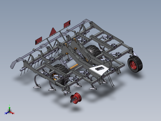 旋耕机正等轴测缩略图
