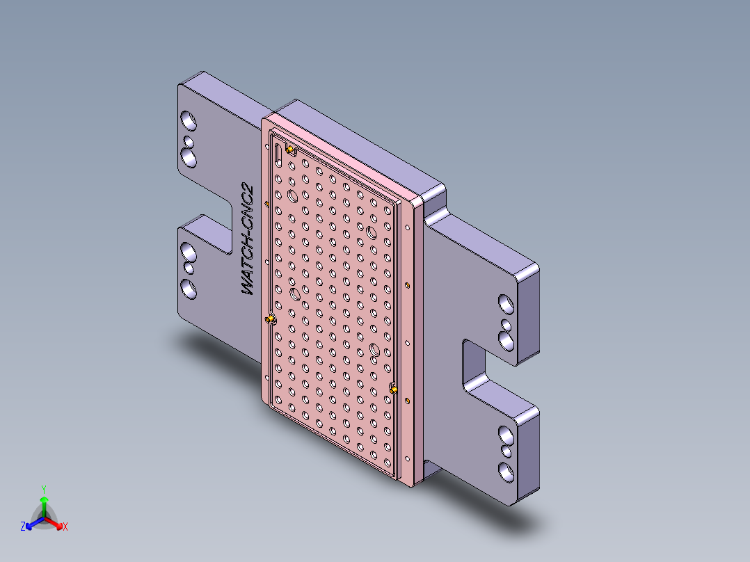 WATCH-手表CNC工装夹具三维模型CNC2-0425正等轴测图