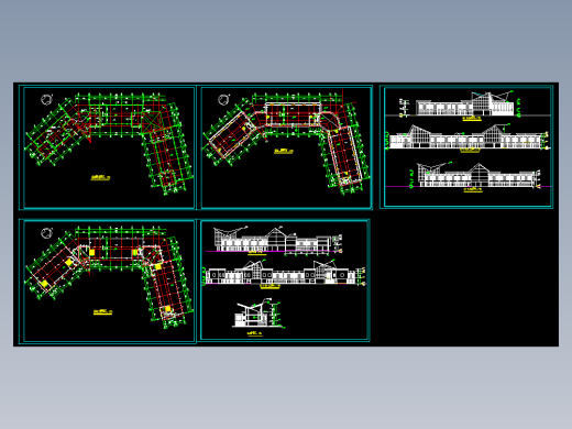 某会所平立面建筑图