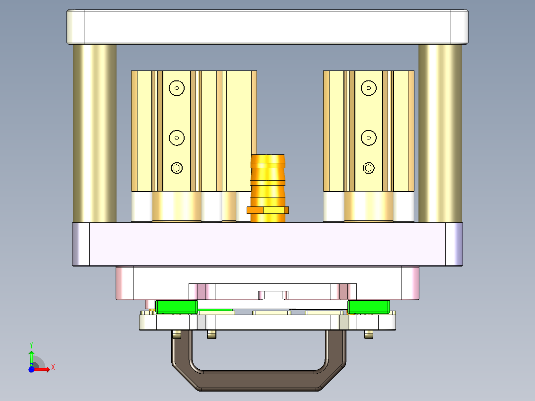R4-笔记本CNC工装夹具三维模型CNC5-0903前视图