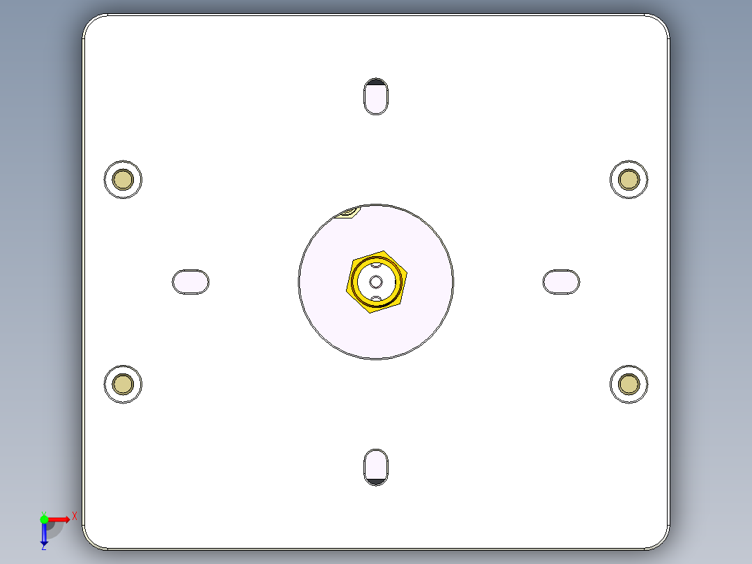 R4-笔记本CNC工装夹具三维模型CNC5-0903俯视图